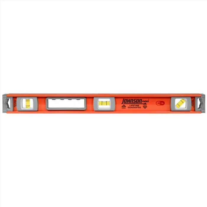 Johnson 24 in. Aluminum Magnetic I-Beam Level 3 vial (Pack of 2)