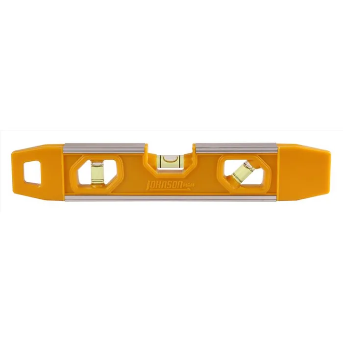 Johnson 9 in. Aluminum Magnetic Torpedo Level 3 vial