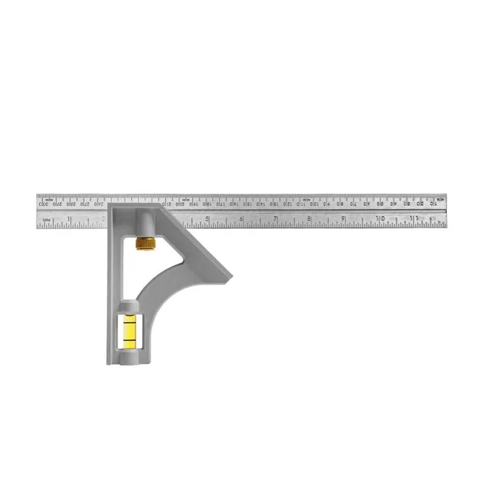Johnson Structo-Cast 12 in. L X 4-7/8 in. H Steel Combination Square