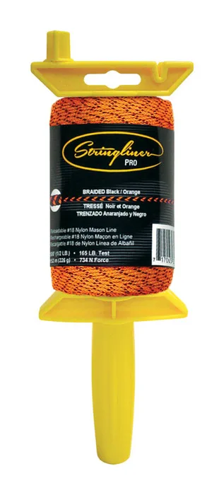 Stringliner Braided Mason Line and Reel 500 ft. Orange