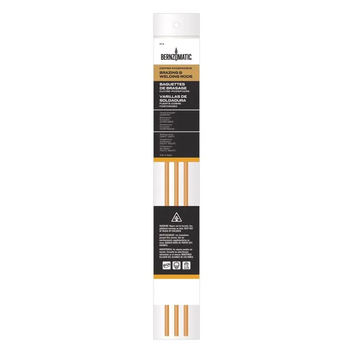 Bernzomatic 1/5 in. D X 12 in. L Copper Soldering Rods 3 pk (Pack of 6)