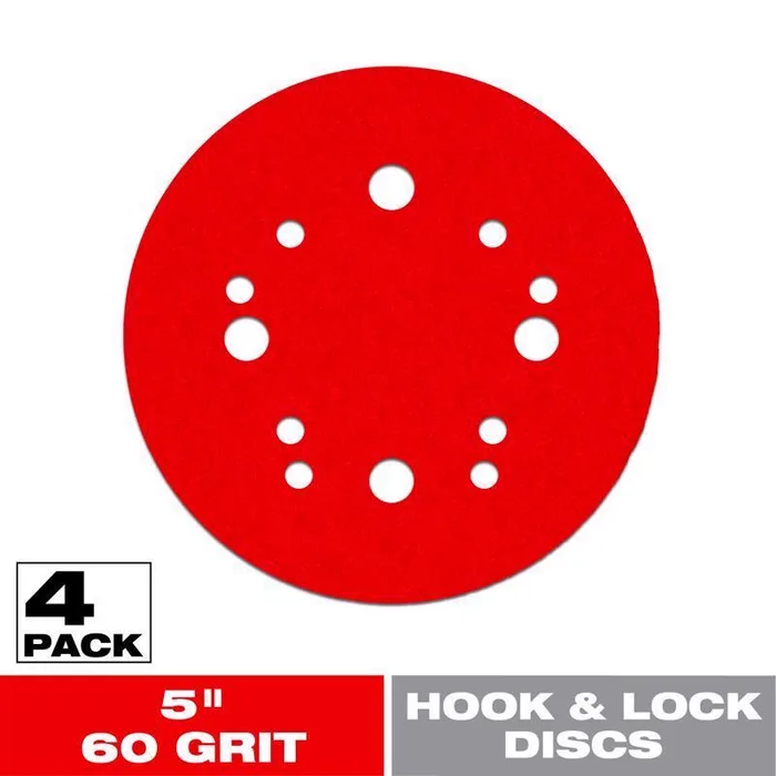Diablo 5 in. Ceramic Blend Hook and Lock Sanding Disc 60 Grit Coarse 4 pk