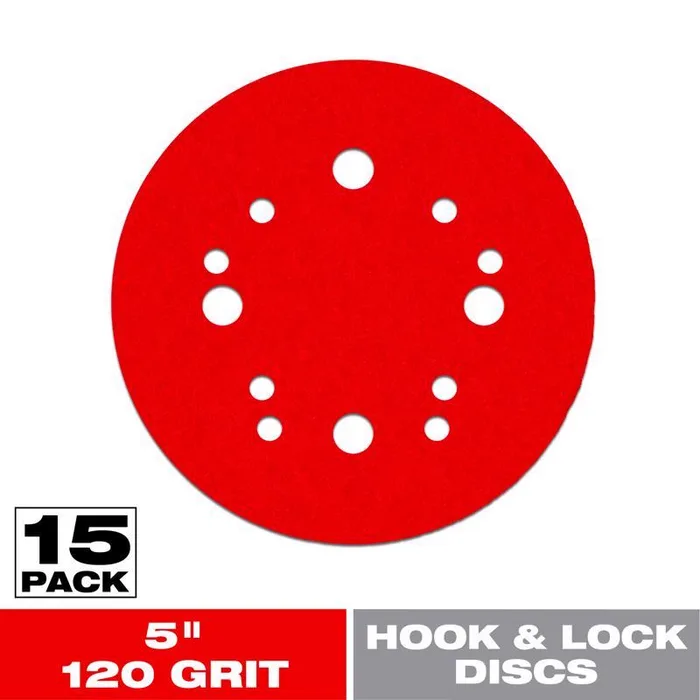 Diablo 5 in. Ceramic Blend Hook and Lock Sanding Disc 120 Grit Medium 15 pk