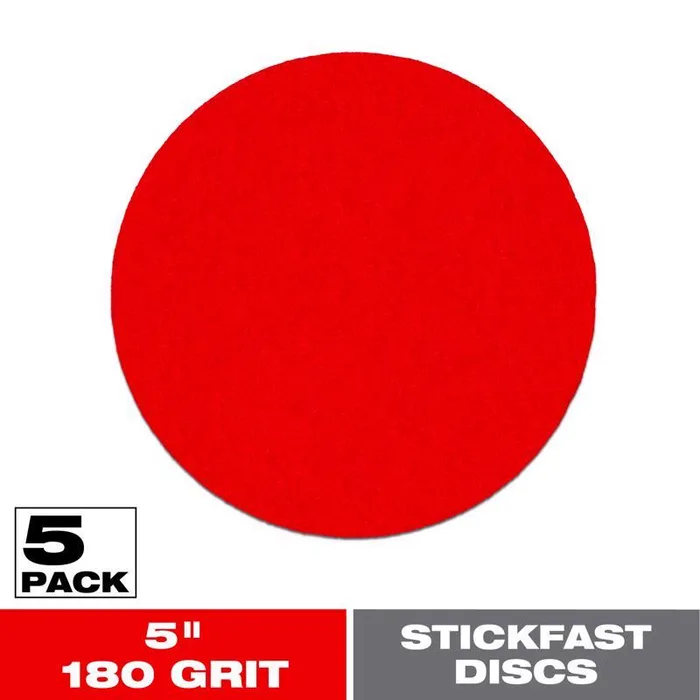 Diablo StickFast 5 in. Ceramic Blend Adhesive Sanding Disc 180 Grit Fine 5 pk