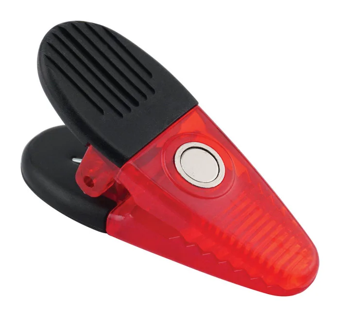 Magnet Source 1-5/8 in. L X 1-1/4 in. W Red Magnetic Clips 2 pc