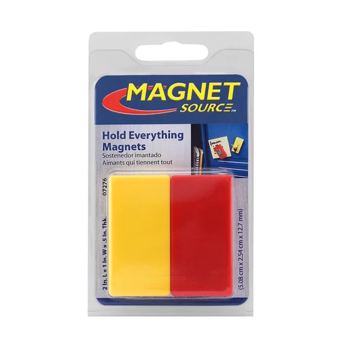 Magnet Source 2 in. L X 1 in. W Assorted Magnetic Posting Magnets 3 lb. pull 2 pc
