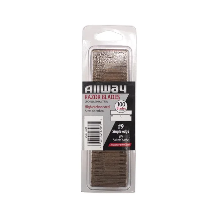 Allway Steel Single Edge Razor Blade 1-9/16 in. L 100 pk (Pack of 10)