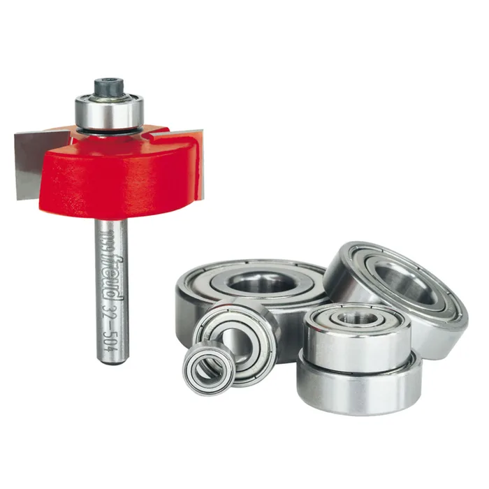 Freud 1-3/8 in. D X 1/4 in. X 2-1/4 in. L Rabbeting Router Bit Bearing Set 6 pc