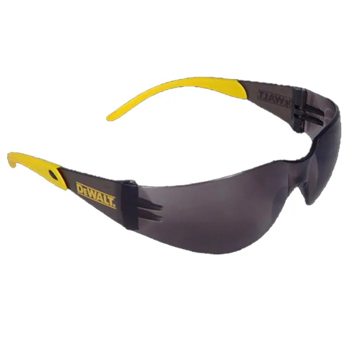 DeWalt Protector Anti-Fog Safety Glasses Smoke Lens Black/Yellow Frame 1 pc