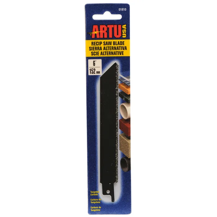 ARTU 6 in. Tungsten Carbide Reciprocating Saw Blade 1 pk