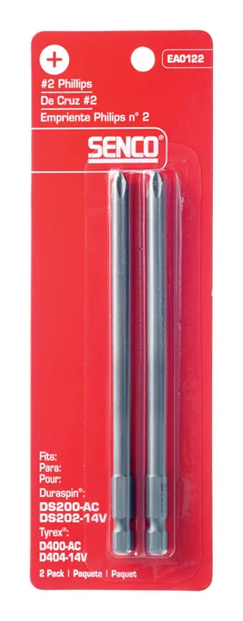 Senco Duraspin Phillips #2 X 5 in. L Replacement Bit Steel 2 pk