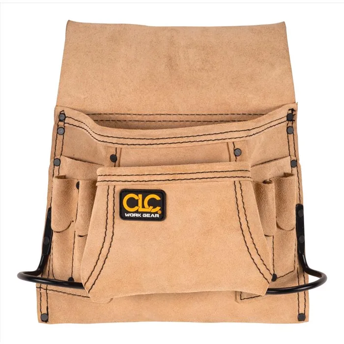 CLC 3 in. W X 12.5 in. H Suede Nail and Tool Pocket Apron 8 pocket Tan 1 pc