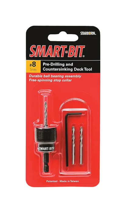 Starborn Smart-Bit #8 X 1 in. L Stainless Steel Pre-Drilling and Countersinking Tool 4 pc