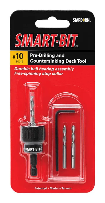 Starborn Smart-Bit #10 X 1 in. L Stainless Steel Pre-Drilling and Countersinking Tool 4 pc