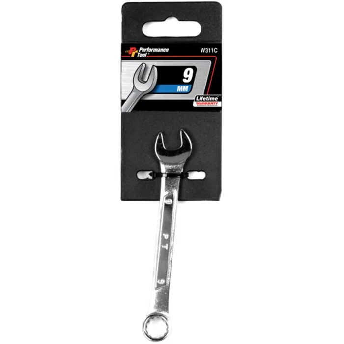 Performance Tool 9 mm X 9 mm 12 Point Metric Combination Wrench 1 pc