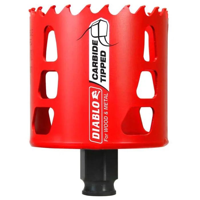 Diablo Snap-Lock Plus 2-11/16 in. Carbide Tipped 2-3/8 in. L X 3/8 in. D Hole Saw