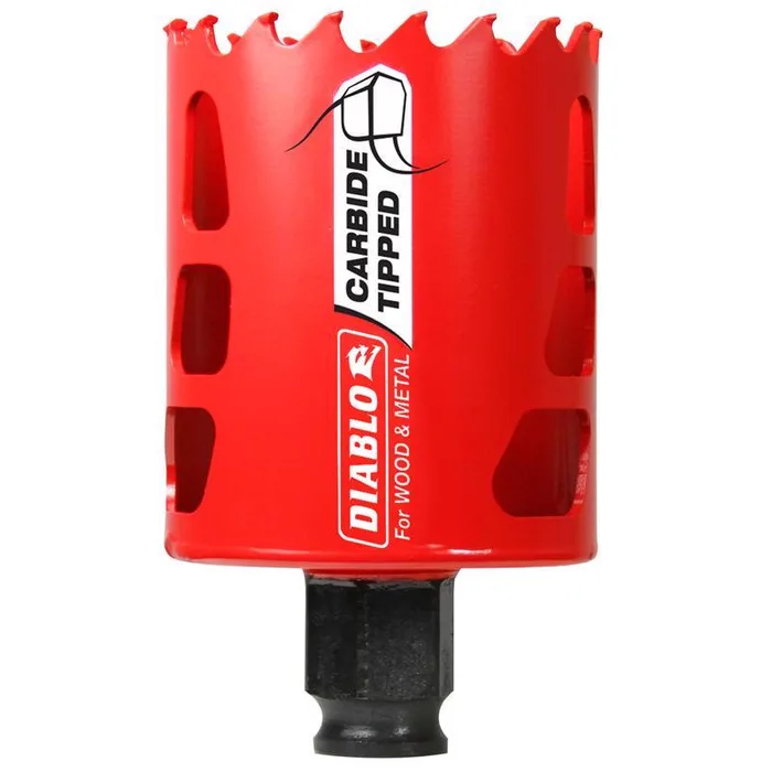 Diablo Snap-Lock Plus 2-1/8 in. Carbide Tipped 2-3/8 in. L X 3/8 in. D Hole Saw