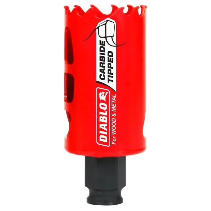 Diablo Snap-Lock Plus 1-1/2 in. Carbide Tipped 2-3/8 in. L X 3/8 in. D Hole Saw