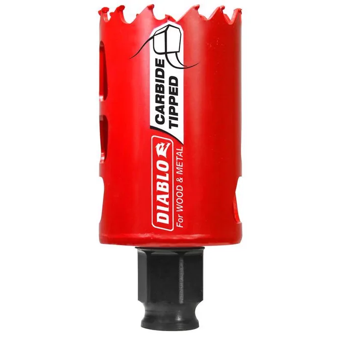 Diablo Snap-Lock Plus 1-5/8 in. Carbide Tipped 2-3/8 in. L X 3/8 in. D Hole Saw