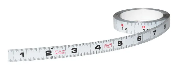 US Tape 12 ft. L X 1/2 in. W Adhesive Steel Bench Tape
