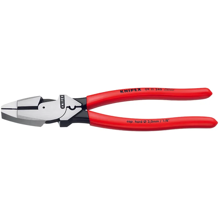 Knipex 9.5 in. Steel Lineman's Crimping Pliers