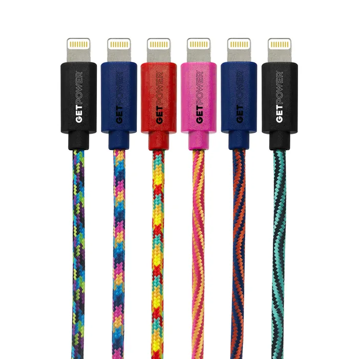 GetPower 10 ft. L Lightning to USB Cables 1 pk (Pack of 24)