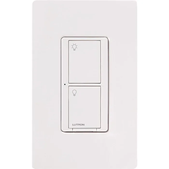 Lutron Caseta 5 amps Single Pole Wireless Smart-Enabled Rocker Switch White 1 pk