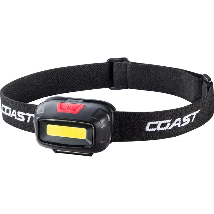 Coast FL13 380 lm Black/Red LED COB Head Lamp AAA Battery
