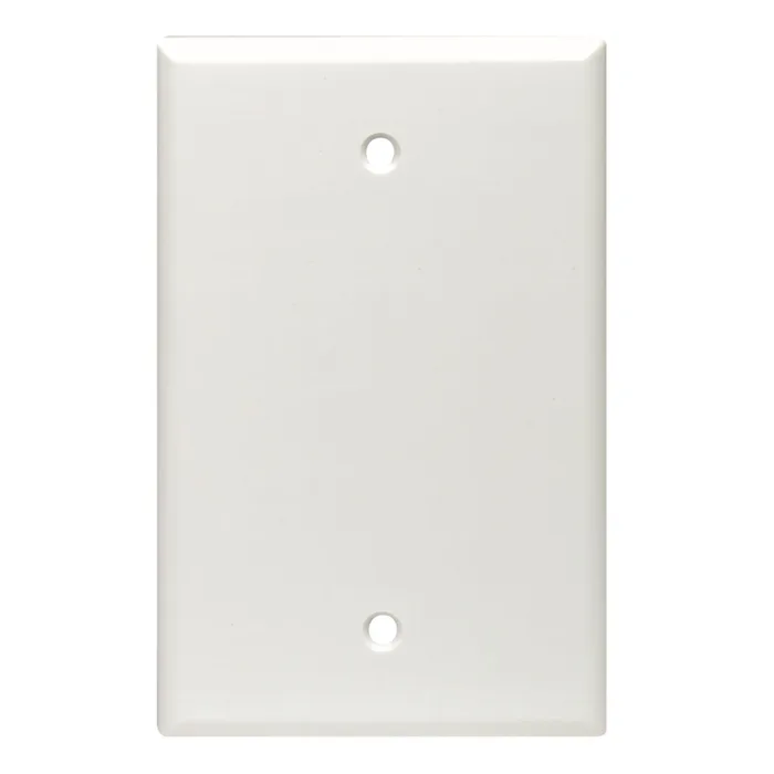 Leviton White 1 gang Thermoset Plastic Blank Wall Plate 1 pk