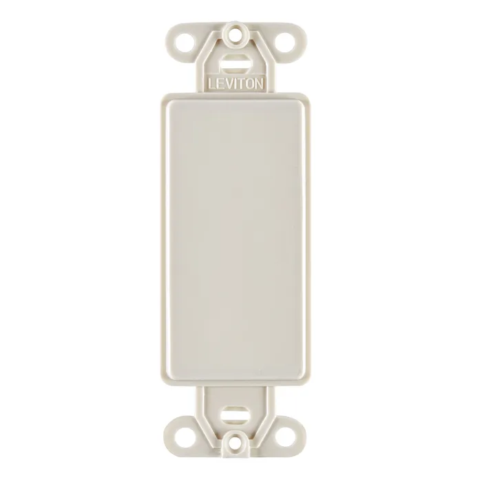 Leviton Light Almond 1 gang Nylon Blank Wall Plate 1 pk