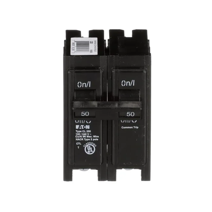 Eaton 50 amps Plug In 2-Pole Circuit Breaker