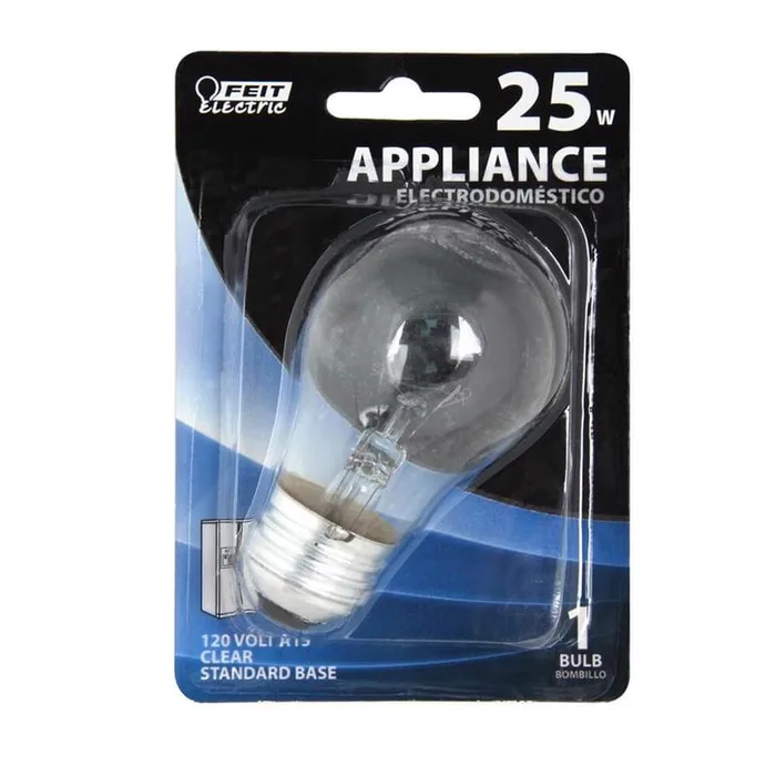 Feit 25 W A15 Appliance Incandescent Bulb E26 (Medium) Clear 1 pk (Pack of 72)