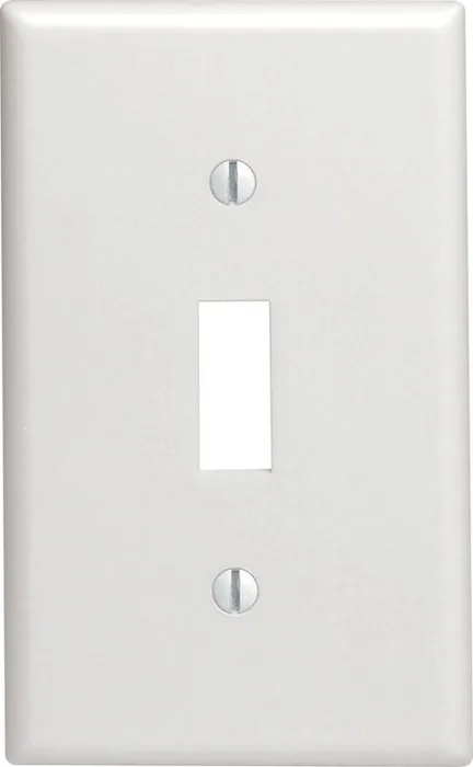 Leviton White 1 gang Nylon Toggle Wall Plate 1 pk (Pack of 20)