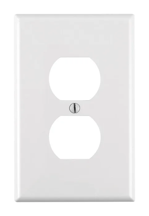 Leviton White 1 gang Nylon Duplex Wall Plate 1 pk (Pack of 20)