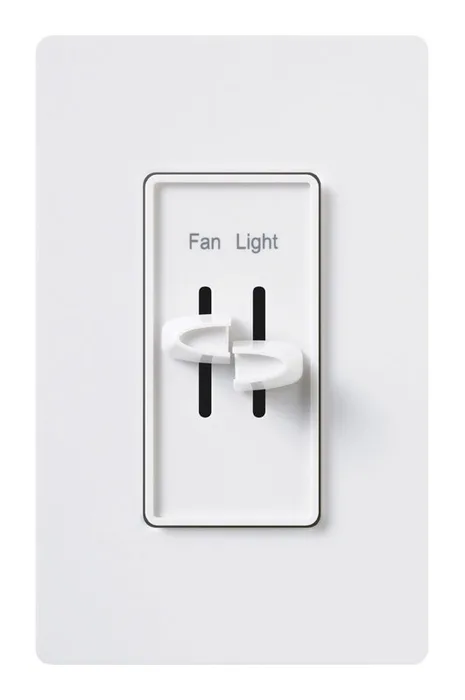 Lutron Skylark 1.5 amps Single Pole Slide Fan Control White 1 pk