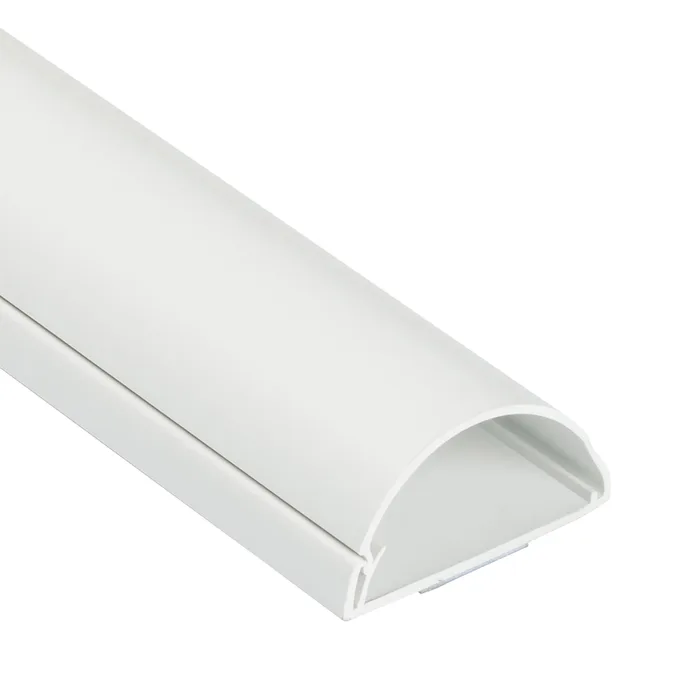 D-Line 39 in. L White PVC Cord Cover