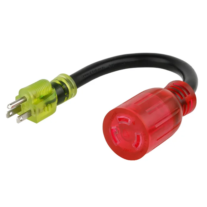 Reliance Controls Color Connect 12/3 SJTW 120 V 12 in. L Adapter Cord