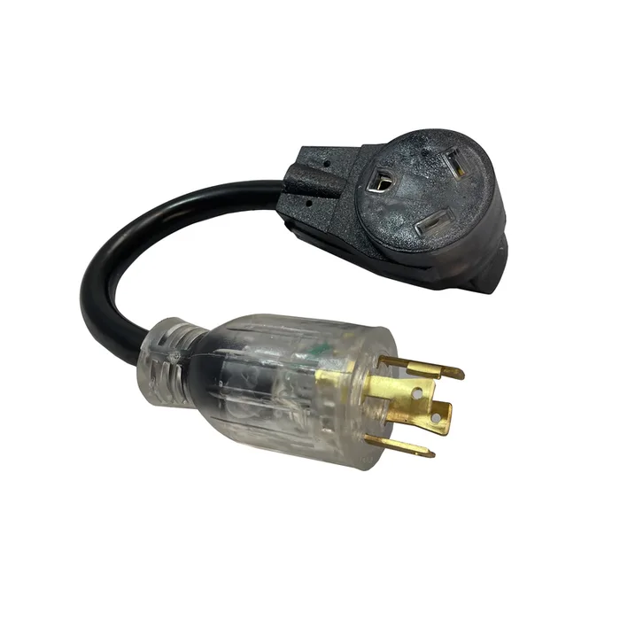 Reliance Controls Color Connect 10/3 SJTW 120 V 12 in. L Adapter Cord