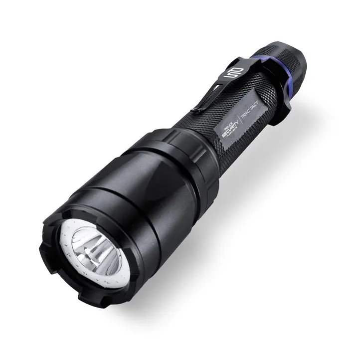 Police Security Trac-Tact 350 lm Black LED Flashlight AA Battery