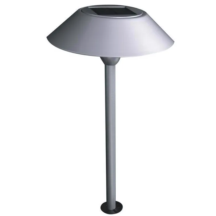 Feit OneSync Brushed Nickel Solar Powered 0.4 W LED Pathway Light 1 pk
