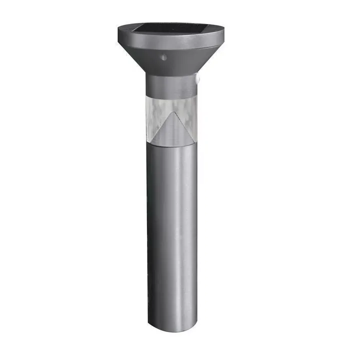 Feit OneSync Brushed Nickel Solar Powered 0.4 W LED Bollard Light 1 pk