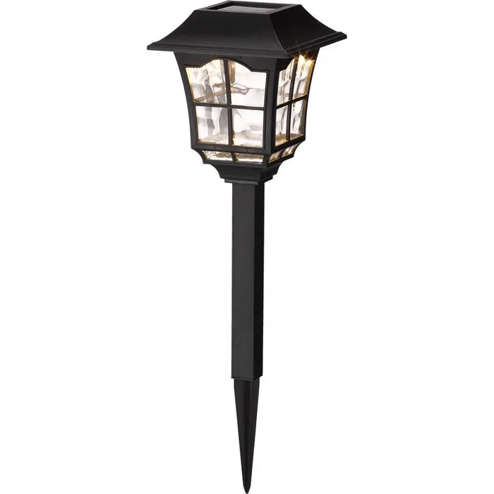 Living Accents Black Solar Powered 0.06 W LED Pathway Light 1 pk (Pack of 12)