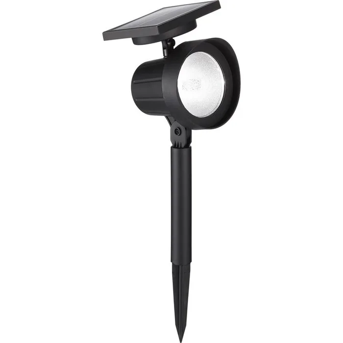Living Accents Black Solar Powered 0.5 W LED Spotlight 1 pk (Pack of 12)