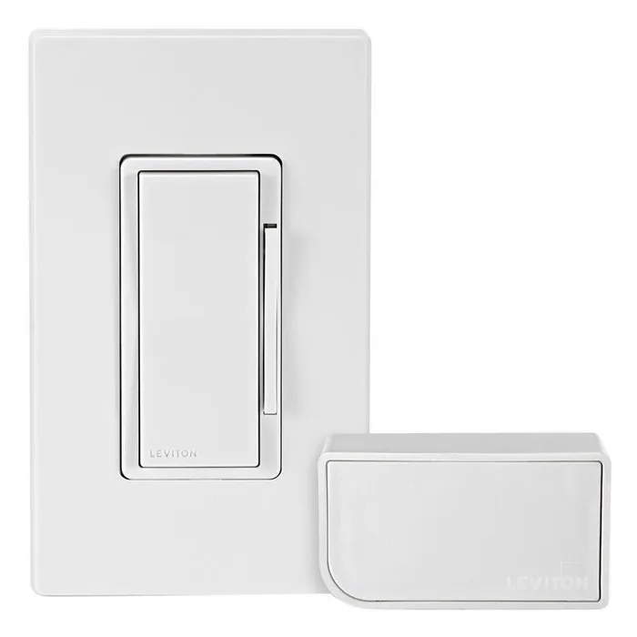 Leviton Decora White Toggle Smart-Enabled Dimmer Switch w/Remote Control & Smart Bridge 1 pk