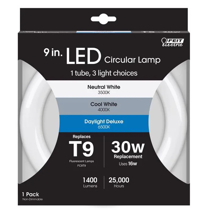 Feit T9 4-Pin LED Tube Light White 30 Watt Equivalence 1 pk