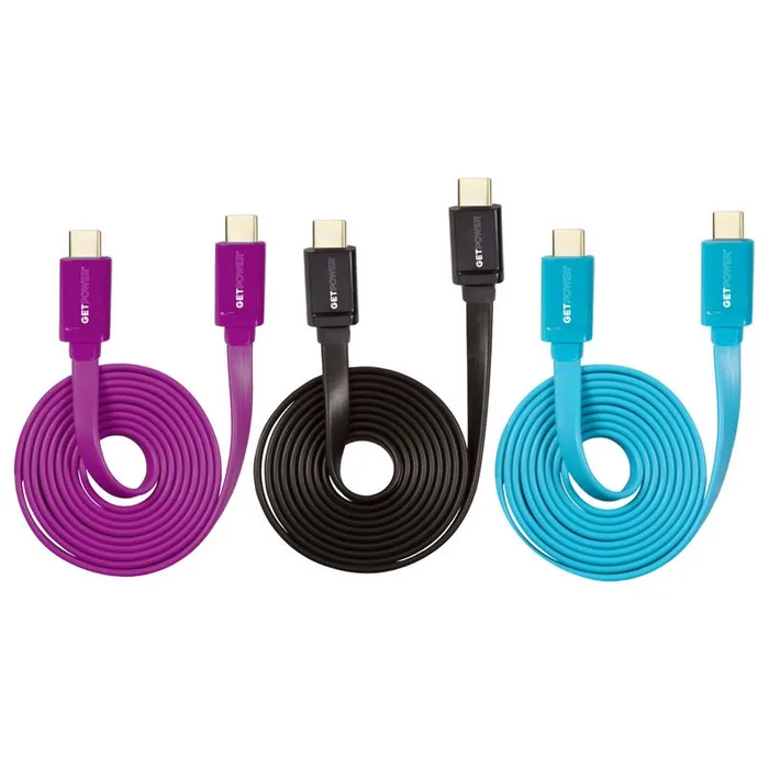 GetPower Assorted Flat USB Charge/Sync Cable For Universal 4 ft. L (Pack of 30)