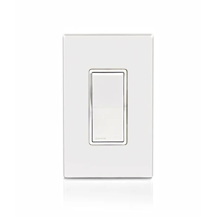 Leviton Single Pole Rocker Switch White 1 pk