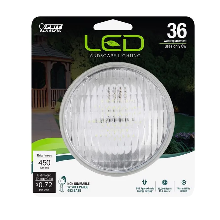 Feit PAR36 G23 LED Floodlight Bulb Warm White 36 Watt Equivalence 1 pk
