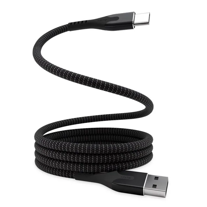 Statik Magstack USB-A to USB-C Cable 3.3 ft. Black (Pack of 6)