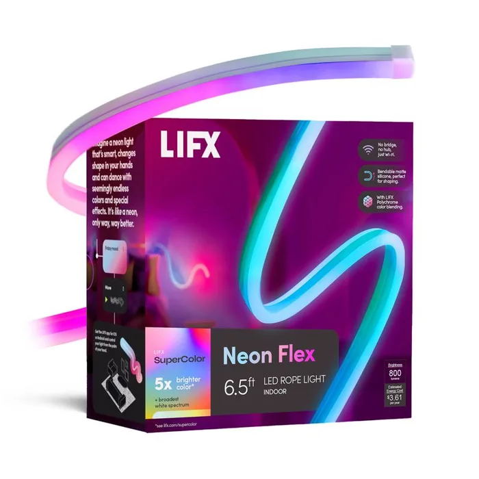 LIFX Smart Home 6.5 ft. L Color Changing LED Tape Light 1 pk